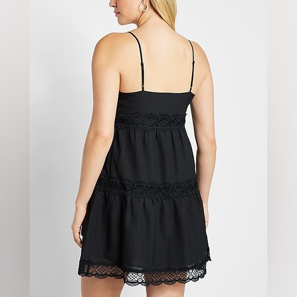 Express Lace Detailed Trapeze Dress - Picture 2 of 5